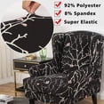 thumbnail image 2 of SHANNA Wingback Chair Slipcover Sofa Furniture Protector 2-Piece Armchair Covers with Seperate Seat Cushion Cover, 2 of 8