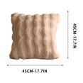 thumbnail image 3 of Dvumao Corduroy Pillow Cover 17.7x17.7 In Polyester for Sofa Couch Wave Faux Throw Pillow Cover, 3 of 7