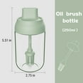 thumbnail image 3 of Olive Oil Dispenser Bottle with Brush | 250ml Kitchen Oil Container for Cooking, Baking & BBQ | Press-Type Leakproof Glass Bottle with Basting Brush (1-Pack), 3 of 5