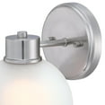 thumbnail image 6 of Westinghouse Lighting 6124700 Dorney One Light Wall Fixture, Brushed Nickel & Frosted Glass, 6 of 7