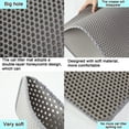 thumbnail image 4 of Onekawa Cat Litter Mat, 21'' x 29 '' Large, Double Layer Urine Waterproof, Honeycomb Traps Scatter, Machine Washable and Easy to Clean, Dark Gray, 4 of 7