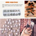 thumbnail image 3 of Seitruly Micro cuentas para uñas, diamantes de imitación de cristal, suministros de bricolaje, usos versátiles, accesorio de manicura para Type3 NO3, 3 of 6