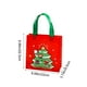 thumbnail image 3 of Bolsa navideña de tela no tejida | Adorables diseños de Papá Noel, muñeco de nieve, árbol de Navidad y ciervo | Bolsa reutilizable para guardar regalos | Diseño plegable de 22 x 22 x 9 cm, 3 of 5