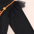thumbnail image 4 of Vividxx Toddler Girl Halloween Dress Pumpkin Print Tulle Dress Long Sleeve Ruffle Mesh Tutu Dress Fall Party Outfit for Kids 18-24 Months, 4 of 9