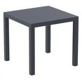 thumbnail image 3 of Pemberly Row Contemporary 5 Piece Square Resin Patio Dining Set in Dark Gray, 3 of 4
