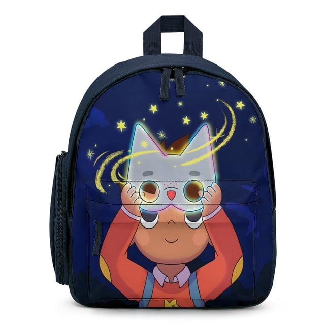 Wolfboy y la Fábrica de Todo Mochila Escolar para Niños y Niñas, Mochila Infantil Ligera de Alta Calidad, Grande y Duradera Azul