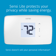 Emerson Sensi Lite Smart Thermostat, Programmable Wi-Fi Thermostat, 1 Count WHITE
