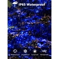 thumbnail image 4 of Luces Solares en Cadena EEW Paquete de 2 con 200 LED Azul Impermeables, 4 of 7