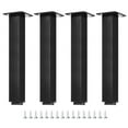 thumbnail image 1 of Pierna de mueble de 10 pulgadas, patas de mesa ajustables, extensiones de patas de gabinete de metal para mesa, sofá, juego de 4, 1 of 7