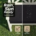 thumbnail image 7 of Ottowood Outdoor Bench Cushion 59" x 16", Black - Water & Fade Resistant Patio Furniture Cushions, Non-Slip Bench Seat Pad with Linen Textured Removable Cover for Garden Porch Sofa Settee, 7 of 7
