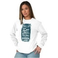 thumbnail image 4 of Together Like Moonshine and Mason Jar Women's Long Sleeve T Shirt Brisco Brands S, 4 of 6