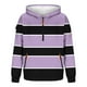 thumbnail image 4 of Dolkfu Sudadera con capucha a rayas para hombre, sudadera con cremallera 1/4 y múltiples bolsillos, sudadera deportiva para hombre. XXL, 4 of 5