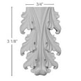 thumbnail image 2 of Ekena Millwork 3 1/8"W x 3/4"D x 5"H Leaf Drop Corbel, 2 of 2