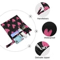 thumbnail image 4 of 2 Pack Wet Dry Bags,Neon Pink Heart Pattern Waterproof Reusable Dual Zipper Bags for Swimwear, Gym Clothes, Toiletries, Baby Diapers, 4 of 8