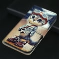 thumbnail image 4 of For Samsung A14 Case 5G , Mantto PU Leather Phone Case With Hand Rope Strap Cute Painted Flip Card Wallet Slots Case,Kickstand Phone Skin For Samsung Galaxy A14 5G, Cat, 4 of 8