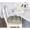 thumbnail image 6 of Klear Vu Gripper Overstuffed Universal Non-Slip Dining Chair Cushions for Kitchen Decor or Office Use, U-Shaped Skid-Proof Seat Pad, 15x15 Inches, 8 Count , Waffle Green, 6 of 6