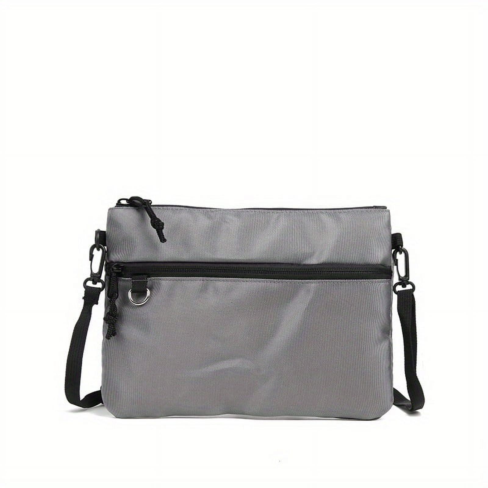 HMSHA Casual Sling Bag For Men Thin Fashionable Crossbody Bag For Hanging Out & Daily Commute Portable Shoulder Bag