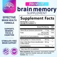 thumbnail image 2 of Brain Memory Supplement Pills - 3X Strength Nootropics for Concentration, Clarity & Focus Support - Brain Health Cognitive Vitamins with Bacopa, Phosphatidylserine & DMAE, Brain Booster, 180 Capsules, 2 of 9