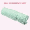thumbnail image 6 of Diamond Shape Hair Drying Towel Dry Cap Lightweight Strong Absorbent for After Bath Drying Hair Green, 6 of 7