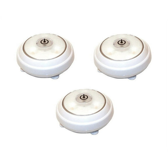 PUCK LIGHT 3LED WHT (Pack of 1)