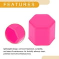 thumbnail image 5 of Unique Bargains 20 Pcs Wheel Lug Nut Bolt Cap Cover Protection Silicone Fluorescent Pink, 5 of 7