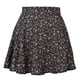 thumbnail image 1 of Falda Paraguas Para Mujer Cintura Elástica Estampada Mini Falda Corta De Cintura Alta Para Primavera Verano Otoño Negro M, 1 of 6
