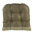 thumbnail image 4 of Klear Vu Twillo Large Overstuffed Non-Slip Gripper Chair Pad Cushion, 17" x 17", 2 Pack, Thyme 2 Count, 4 of 6