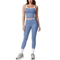 thumbnail image 1 of GFSDOI Womens Workout Sets Two Piece Cross Back Tank Top Matching High Waist Leggings Sets Gym Outfits Work Out Clothes, 1 of 9