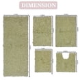 thumbnail image 3 of Home Weavers Bell Flower Collection 100% Cotton Non-Slip Bathroom Rug Set Machine Washable Bathroom Rug, U Shaped Contour, Bathroom Rug, Bath Rug, Runner, Green Color 5 Piece Bath Rug set, 3 of 8