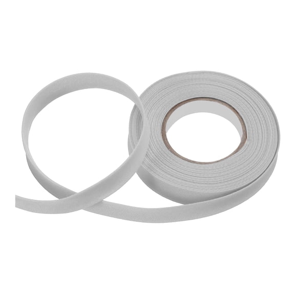 1/2 Inch Single Fold Bias Tape Polyester Continuous Bulk Bias Tape for Sewing, Seaming Quilting Hemming Binding Crafts (Gray 6 Yards)