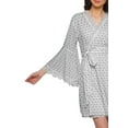 thumbnail image 5 of Moomaya Printed Robe&nbsp;For Women Dressing&nbsp;Gown&nbsp;Short Cotton Summer Bathrobe, 5 of 6