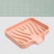 thumbnail image 3 of Jabonera de silicona, soporte de esponja para fregadero portátil drenable para baño (rosa), 3 of 5