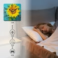 thumbnail image 4 of Square Wall Clock,Yellow Sunflower On Old Teal Wall,Silent Non-Ticking Wall Clock Decor for Home Office Kitchen Living Room Bedroom(10inch), 4 of 4