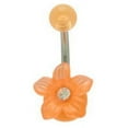thumbnail image 3 of Acrylic Flower Belly Ring Navel Ring, 3 of 4