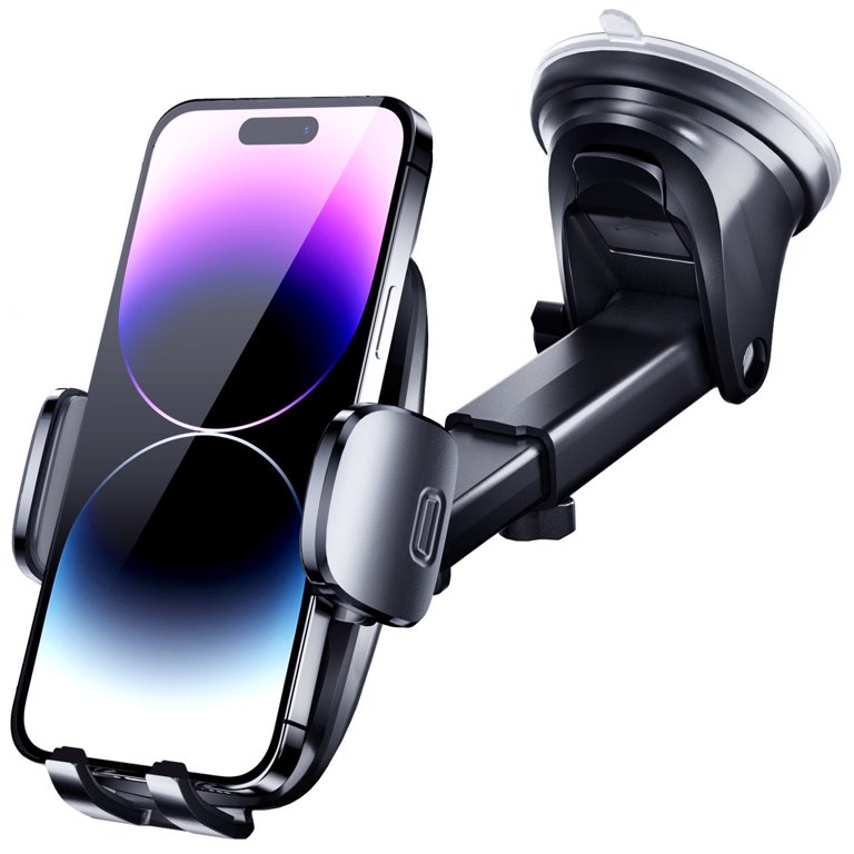 Support Téléphone Voiture à Ventouse – Rotation 360°, Fixation Tableau De Bord Ou Pare-brise, Compatible Tous Smartphones