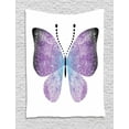 thumbnail image 1 of Butterfly Tapestry, Pointillistic Fantasy Papillon Butterfly Art with Purple Ombre Color, Wall Hanging for Bedroom Living Room Dorm Decor, 40W X 60L Inches, Dark Purple and Violet, by Ambesonne, 1 of 2