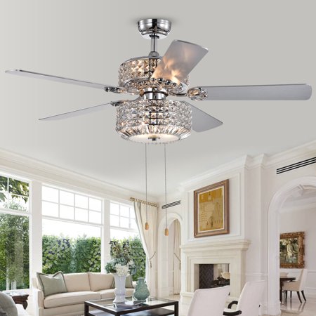 

Walter 52 inches Indoor Chrome Finish Hand Pull Chain Ceiling Fan