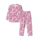 thumbnail image 1 of Fotbe Cartoon Poodle Dog Pijama de Hombre con Estampado de Manga Larga, Conjunto de 2 Piezas, Ropa de Dormir Suave y Cómoda con Bolsillos-Large, 1 of 7