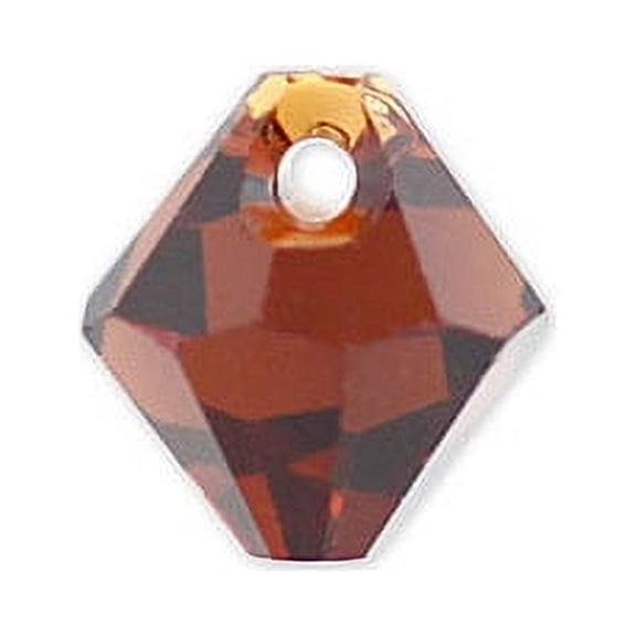 Swarovski Bicone Drop Top Drill Crystal Beads Item #6301 Mocca Color 6mm Size - 12 Pieces