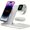 white, variant on 3 In 1 Fast Charging Station, Folding Wireless Charger Stand For iPhone