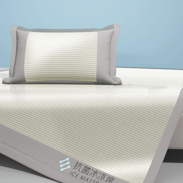 HOZADOIE Folding Cooler Bedding Summer Sleeping Mat-Foldable Rattan Summer Sleeping Mat-Cool Mat for Cooler Bed in Home School Dormitories-47.24X78.74In-