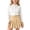 Khaki, variant on Girls 2 Piece Skirt Set School Uniform Shirts Pleated Skirt Tween Girl Trendy Summer Outfit Kid Clothing Se Size 3T-15, Black