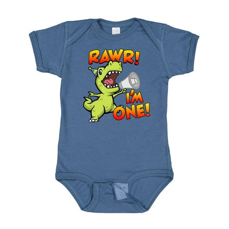 

Inktastic Rawr I m One Dinosaur Gift Baby Boy or Baby Girl Bodysuit