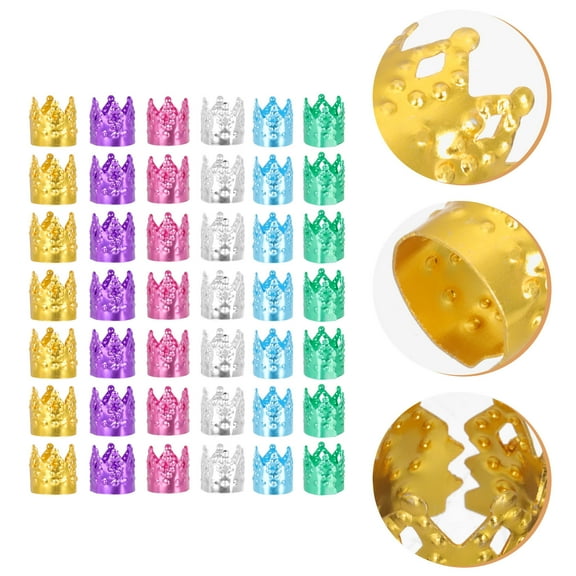 UNOMOR 100pcs Hair Accessories for Black Women Braiding Decoration and Jewelry