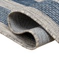 thumbnail image 4 of JONATHAN Y TSN209G-8 Dover Classic 3-Stripe Border Light Gray/Navy 8 ft. x 10 ft. Indoor/Outdoor Area Rug, 4 of 10
