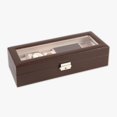 thumbnail image 1 of MonogramOnline Watch Case & Jewelry Storage Valet Brown, 1 of 2