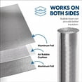 thumbnail image 2 of EconoHome Double Bubble Reflective Insulation Roll - Reflective Insulation Roll with Aluminum Foil Cover - Heat Radiant Barrier for Wall, Attic, Air Duct, Window Coverings, Radiator Cover - 16"x10', 2 of 10