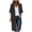Black, variant on Lixiuxyad ‌Women's Long Chiffon Cardigan 3/4 Sleeve Open-Front Lightweight Summer Outfits,Black