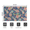 thumbnail image 5 of Bohemian Retro Floral Non-Slip Entryway Door Mat,Boho Indoor Decor Durable Low Plush Door Mat,Washable Welcome Rug for Patio Hallway Home Decor 20x32 Inches, 5 of 7