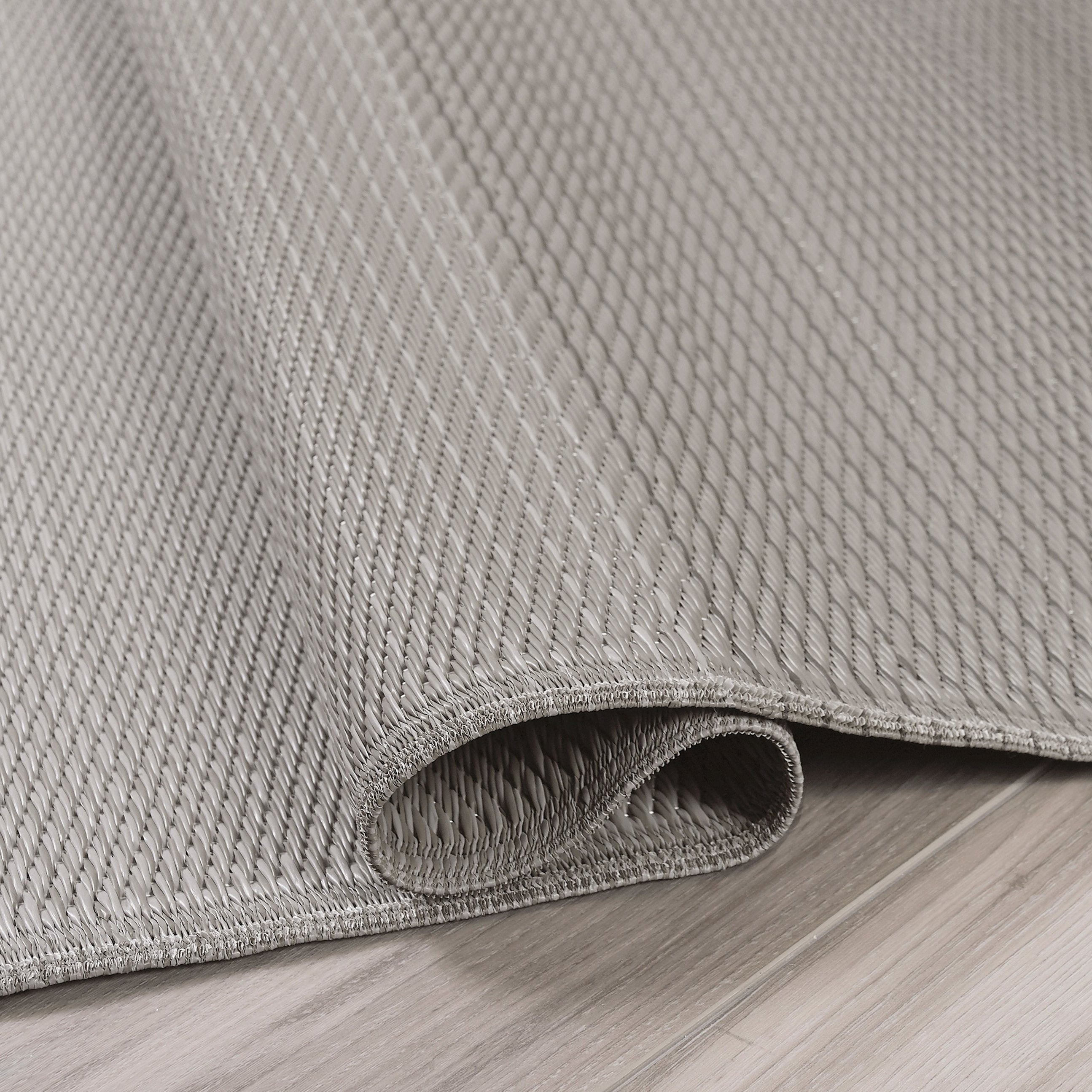 Fab Habitat Neutral Ombre Outdoor Rug - Waterproof, Fade Resistant, Crease-Free, Reversible - Premium Recycled Plastic - Patio Porch Balcony Deck - Big Sur Ash - 8x10 ft